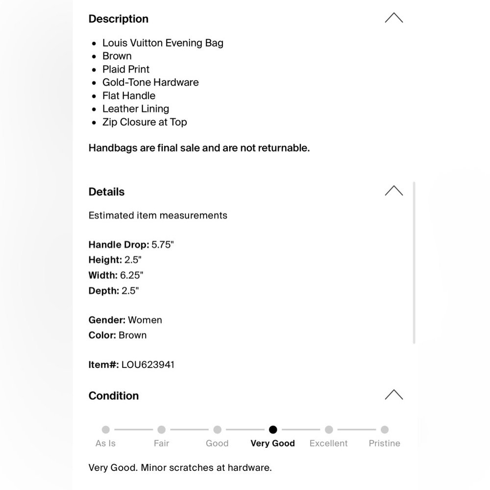 LV Damier Ebene Pochette Authentic - Picture 8 of 10
